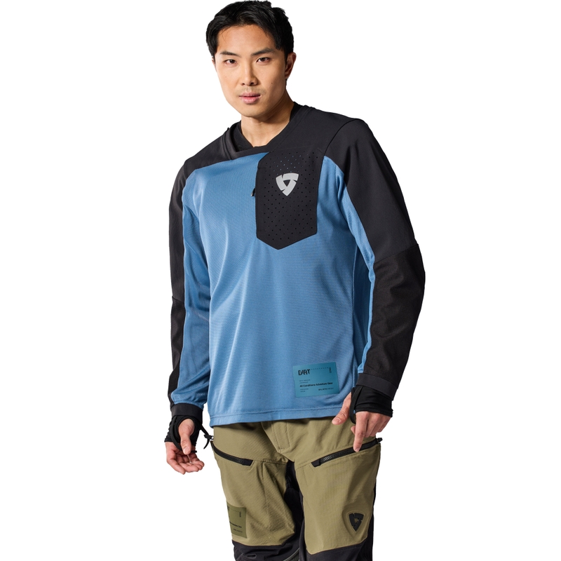 Koszulka motocrossowa Revit Sierra 2 niebiesko-czarna