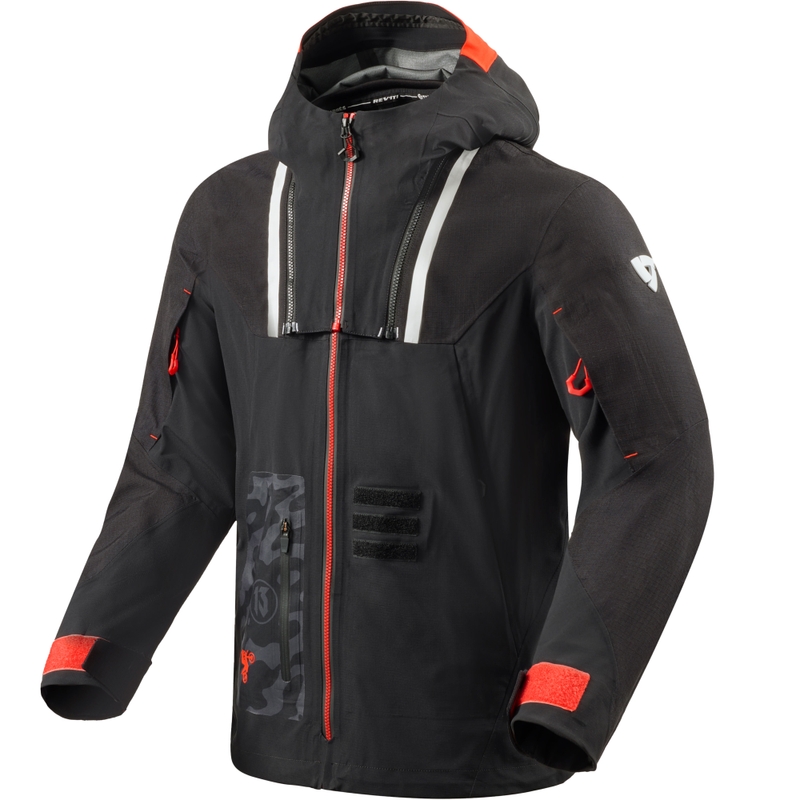 Kurtka motocyklowa Revit Vision H2O czarno-czerwona