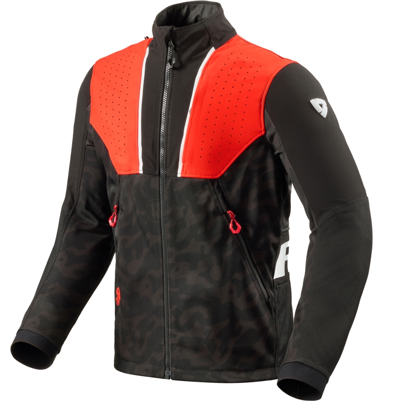 Kurtka motocyklowa Revit Africa czarno-czerwona