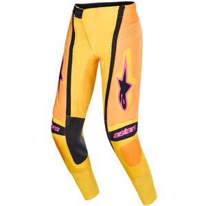 Spodnie motocrossowe Alpinestars Techstar Nomur pomarańczowo-żółto-różowe