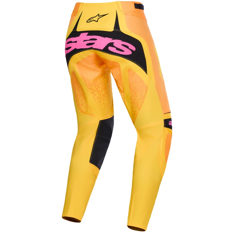 Spodnie motocrossowe Alpinestars Techstar Nomur pomarańczowo-żółto-różowe