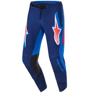 Spodnie motocrossowe Alpinestars Supertech Vista ciemnoniebiesko-koralowo-kobaltowe