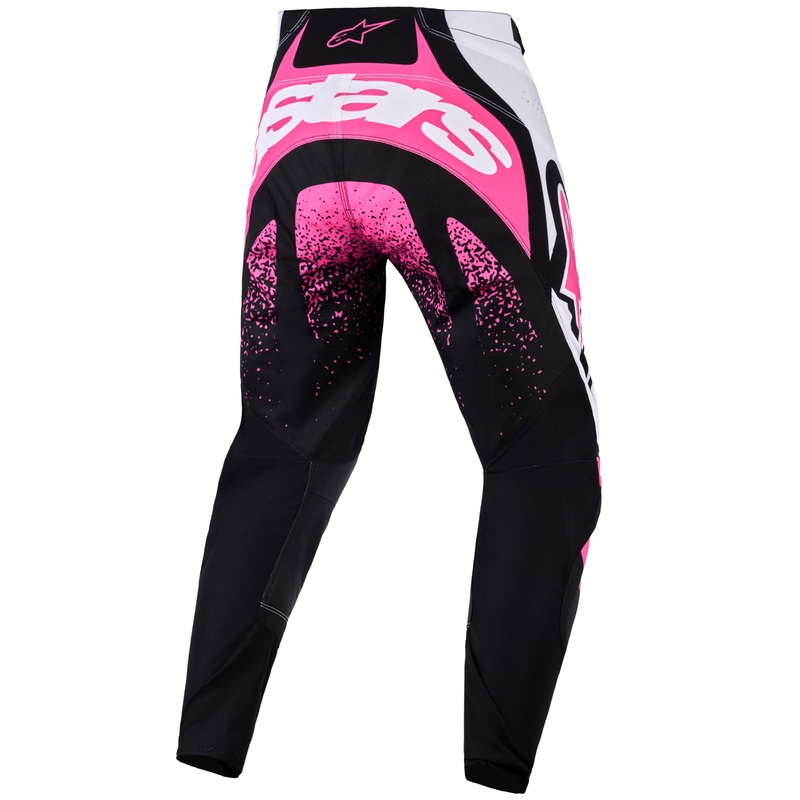 Spodnie motocrossowe damskie Alpinestars Stella Techstar Nomur czarno-biało-różowe