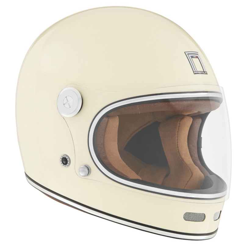 Kask motocyklowy integralny NOX PREMIUM Revenge kremowo-biały