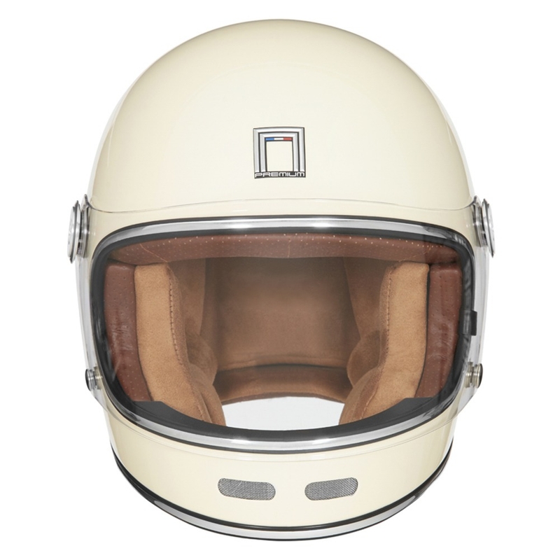 Kask motocyklowy integralny NOX PREMIUM Revenge kremowo-biały