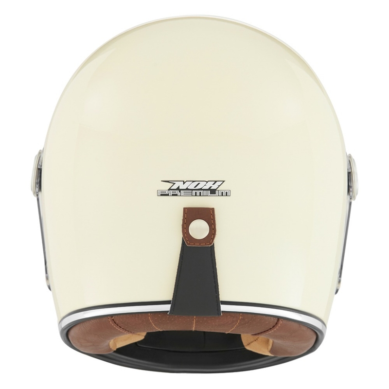 Kask motocyklowy integralny NOX PREMIUM Revenge kremowo-biały