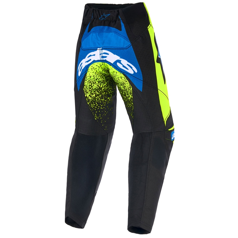 Spodnie motocrossowe dla dzieci Alpinestars Racer Nomur w kolorze granatowo-fluo-żółto-czarnym