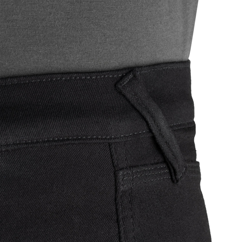 OXFORD ORIGINAL APPROVED SUPER STRETCH JEANS AA SLIM FIT jeansy motocyklowe o kroju cropped, czarne