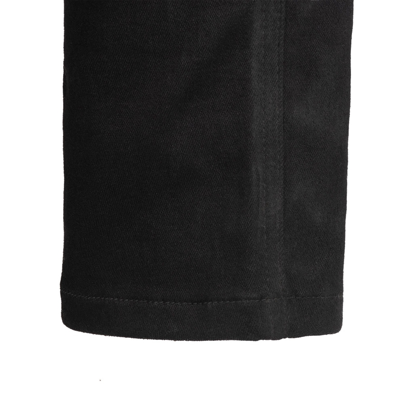 OXFORD ORIGINAL APPROVED SUPER STRETCH JEANS AA SLIM FIT jeansy motocyklowe o kroju cropped, czarne