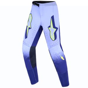 Spodnie motocrossowe dla dzieci Alpinestars Supertech Scenz w kolorze fioletowo-fluo-żółtym