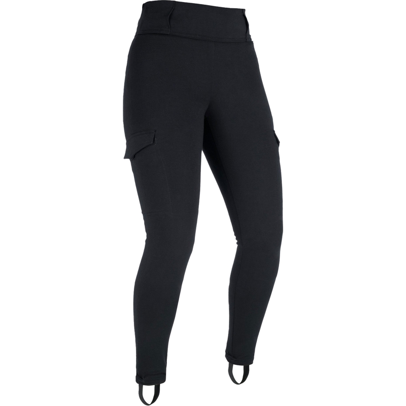 Damskie legginsy motocyklowe Oxford Super Cargo z podszewką aramidową czarne