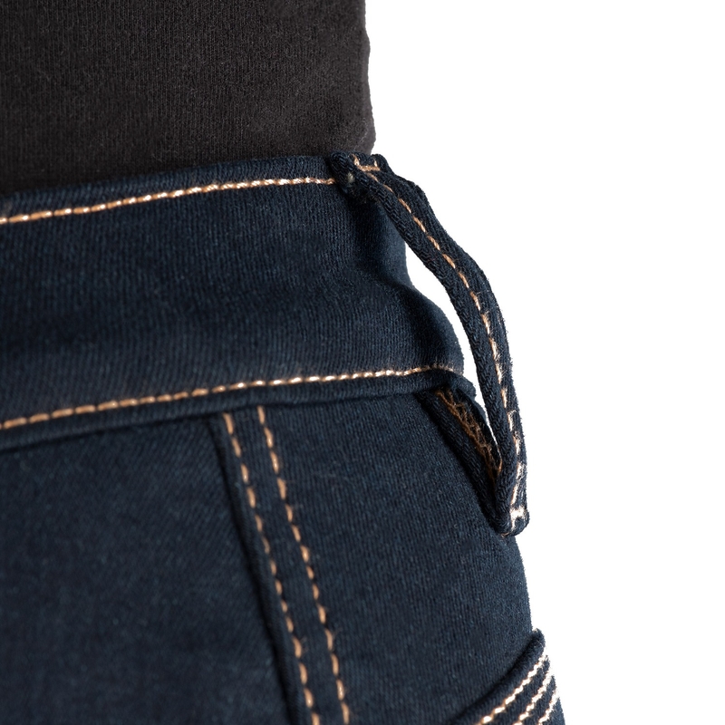 Damskie jeansy motocyklowe OXFORD ORIGINAL APPROVED SUPER STRETCH JEANS AA SLIM FIT niebieskie indygo