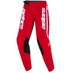 Spodnie motocrossowe dla dzieci Alpinestars Fluid Apex w kolorze czerwono-białym