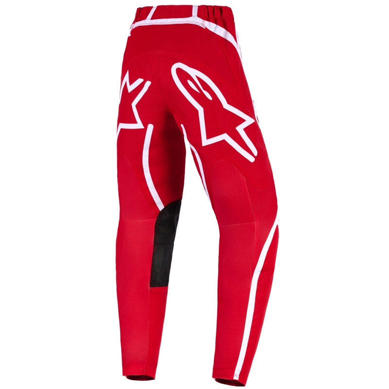 Spodnie motocrossowe dla dzieci Alpinestars Fluid Apex w kolorze czerwono-białym