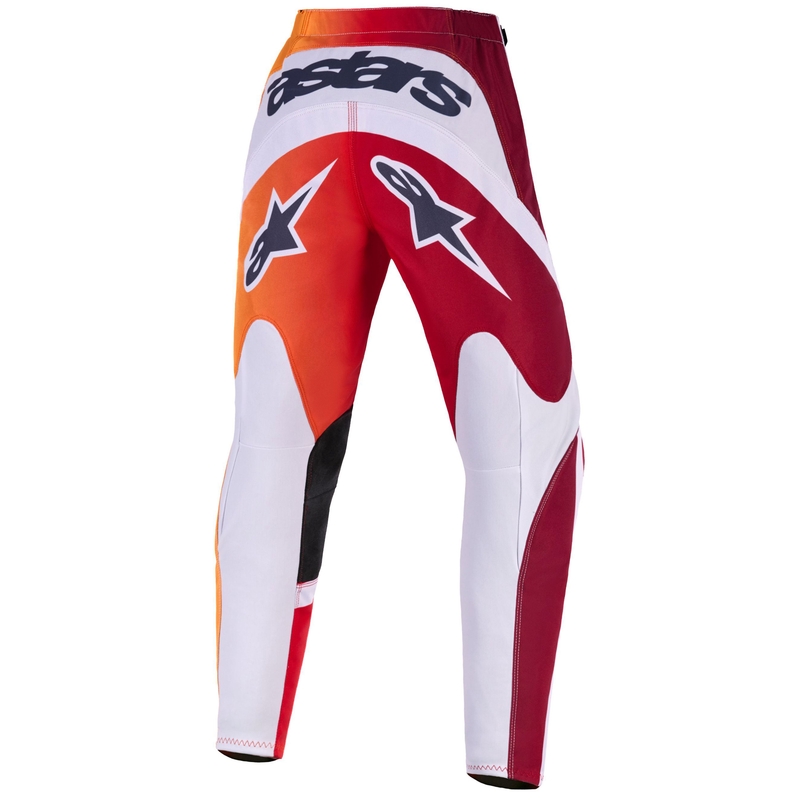 Spodnie motocrossowe dla dzieci Alpinestars Fluid Portl w kolorze czerwono-pomarańczowo-jasnoszarym