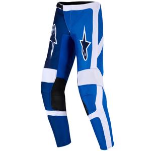 Spodnie motocrossowe dla dzieci Alpinestars Fluid Portl w kolorze niebiesko-białym