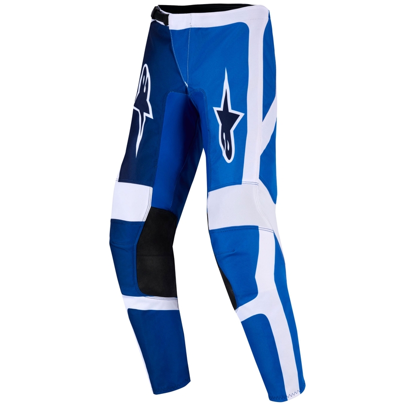 Spodnie motocrossowe dla dzieci Alpinestars Fluid Portl w kolorze niebiesko-białym