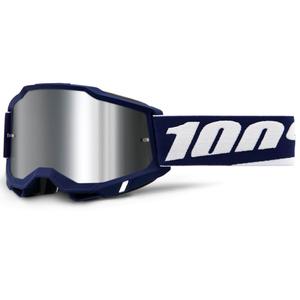 Gogle motocrossowe ACCURI 2 Mifflin w 100% z pleksiglasem w kolorze srebrnym