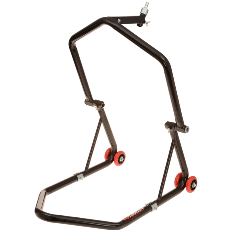 Stojak motocyklowy Q-TECH przód - pod okulary/tył czarny