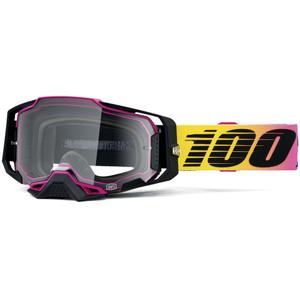 Gogle motocrossowe 100% ARMEGA 91 z przezroczystym pleksiglasem