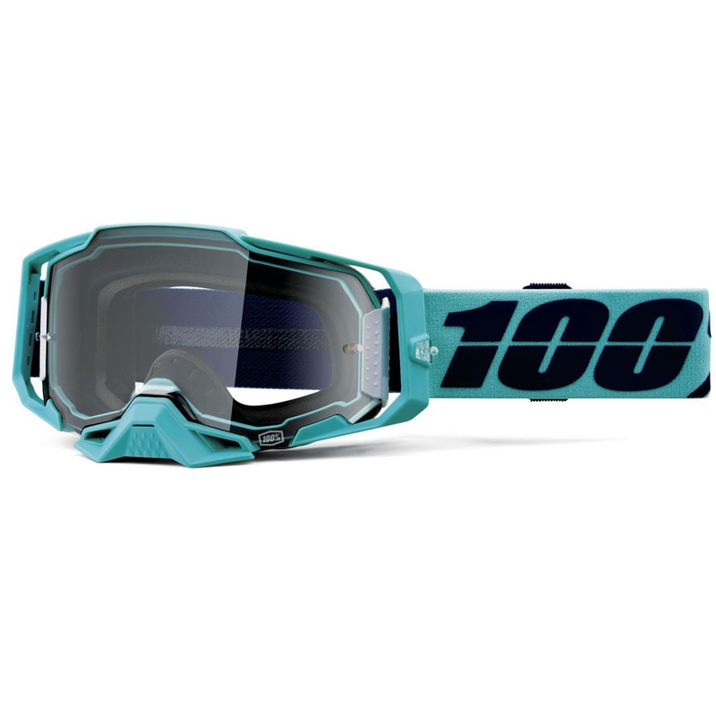 Gogle motocrossowe 100% ARMEGA Estrel z przezroczystym pleksiglasem