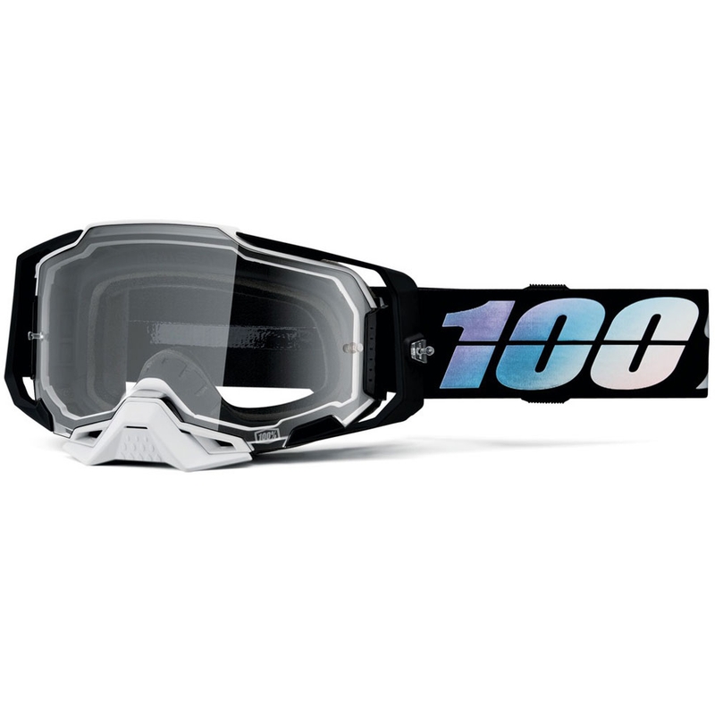 Gogle motocrossowe 100% ARMEGA Krisp z przezroczystym pleksiglasem