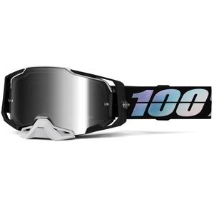 Gogle motocrossowe 100% ARMEGA Krisp ze srebrnym pleksiglasem