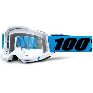 Gogle motocrossowe Accuri Novel 100% z przezroczystym pleksiglasem