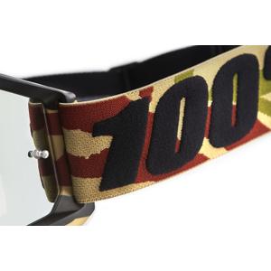 Gogle motocrossowe Accuri Mission 100% z pleksiglasem w kolorze srebrnym