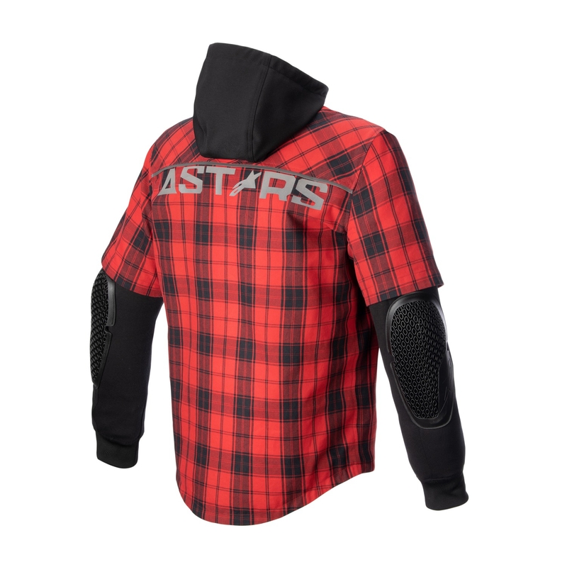 Koszulka motocyklowa Alpinestars MO.ST.EQ Tartan czerwono-czarna