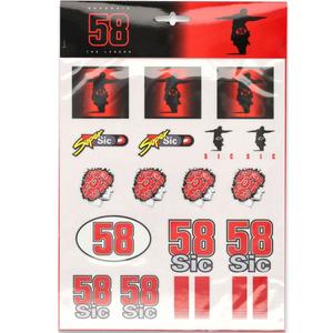 Zestaw naklejek Marco Simoncelli A4