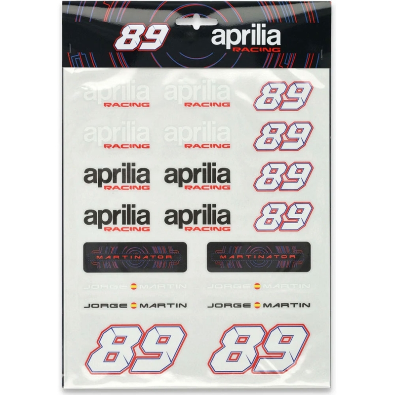 Zestaw naklejek Jorge Martin - Aprilia A4