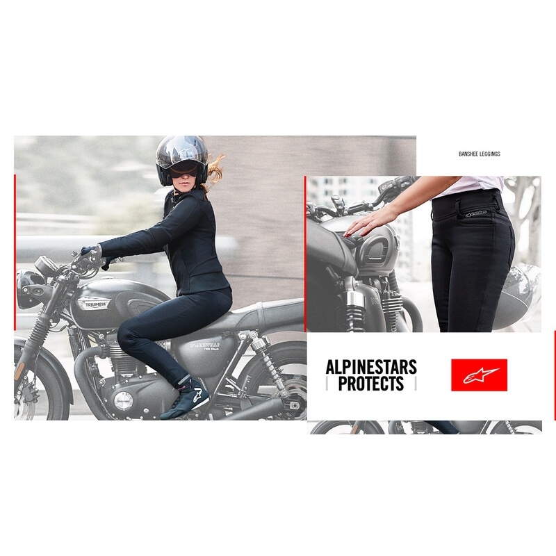 Damskie legginsy motocyklowe Alpinestars Banshee czarne