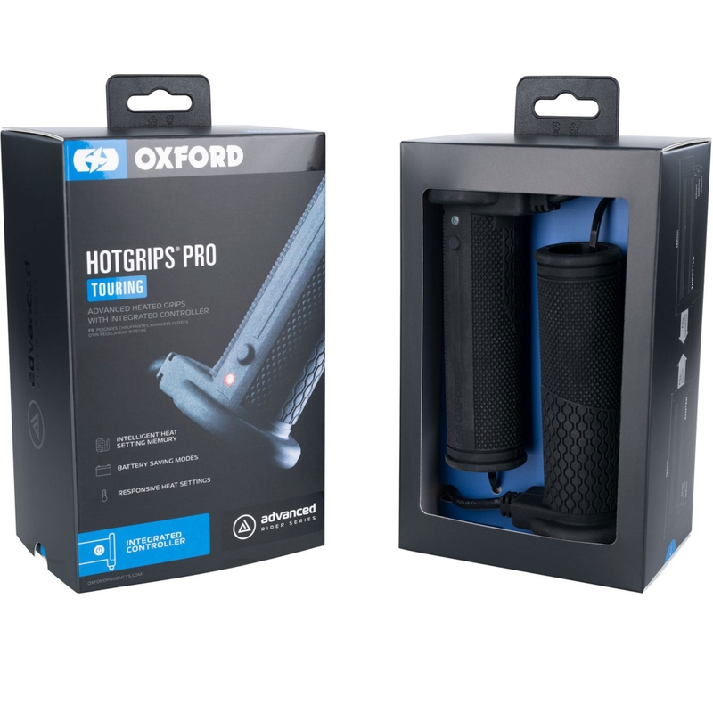 Podgrzewane manetki Oxford Hotgrips PRO Touring ze zintegrowanymi elementami sterującymi w manetce