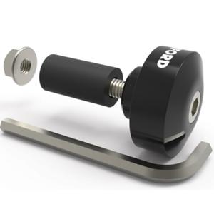 Obciążniki kierownicy Oxford Bar Ends 1 z redukcją czarne 1 para