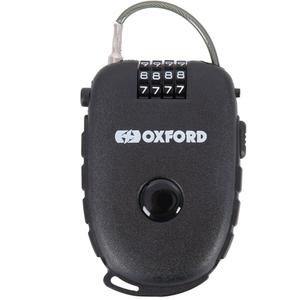 Zamek szyfrowy Oxford Retractable, czarny