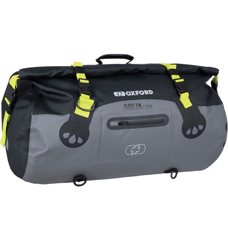 Torba Oxford Aqua T-50 Roll Bag 50 l wodoodporna czarno-szaro-fluo-żółta