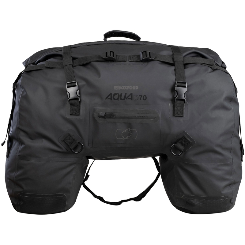 Torba siodłowa Oxford Aqua D-70 tylna czarna