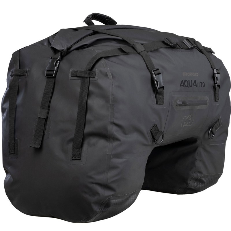 Torba siodłowa Oxford Aqua D-70 tylna czarna