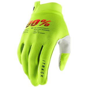 Rękawice motocrossowe 100% - USA ITRACK fluo green
