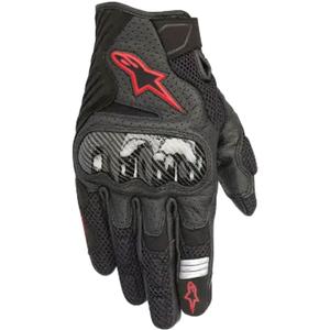 Rękawice motocyklowe Alpinestars SMX-1 AIR 2 czarno-fluo czerwone