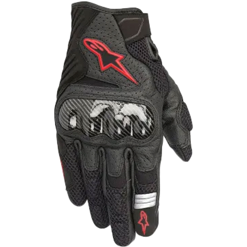 Rękawice motocyklowe Alpinestars SMX-1 AIR 2 czarno-fluo czerwone