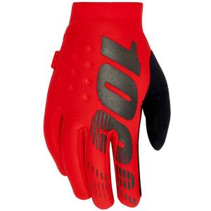 Rękawice motocrossowe 100% - USA BRISKER czerwone