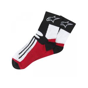 Skarpetki Alpinestars Racing Road krótkie czarno-biało-czerwone
