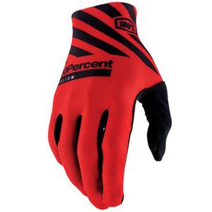 Rękawice motocrossowe 100% Celium czerwono-czarne