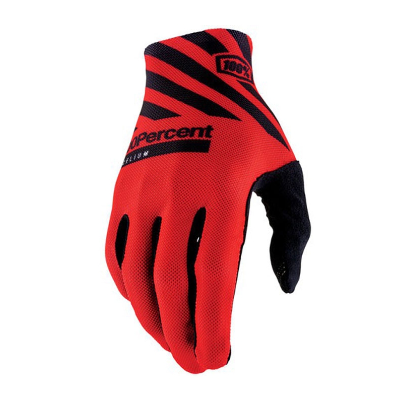 Rękawice motocrossowe 100% Celium czerwono-czarne