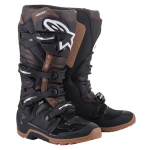 Buty motocyklowe Alpinestars Tech 7 Enduro w kolorze czarno-ciemnobrązowym