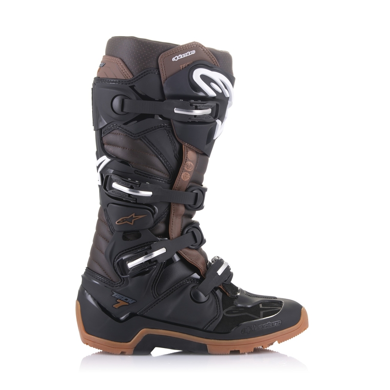 Buty motocyklowe Alpinestars Tech 7 Enduro w kolorze czarno-ciemnobrązowym