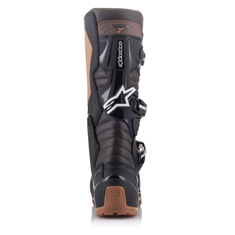 Buty motocyklowe Alpinestars Tech 7 Enduro w kolorze czarno-ciemnobrązowym