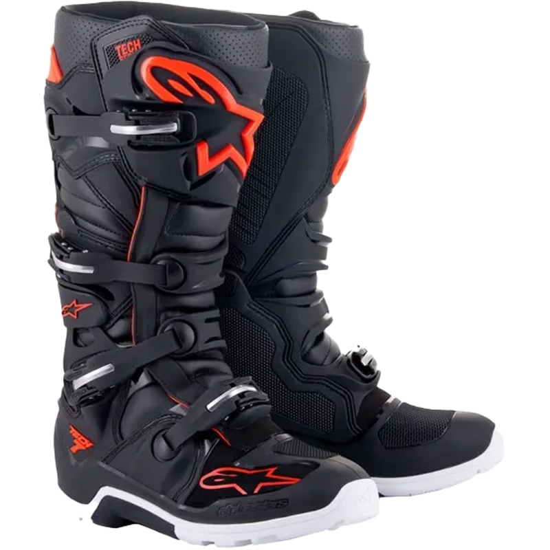 Buty motocyklowe Buty motocyklowe Alpinestars Tech 7 Enduro czarno-czerwone fluo-białeTech 7 Enduro czarno-czerwone fluo-białe